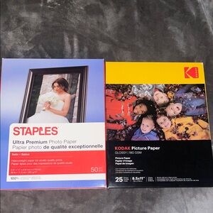 Kodak & Staples 📸 Brand New Photo Paper Bundle – Never Used!
